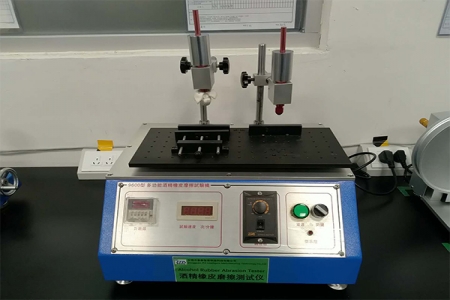 Alcohol rubber friction tester